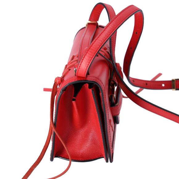 LOEWE Barcelona Shoulder Bag Red Leather - Picture 8 of 8